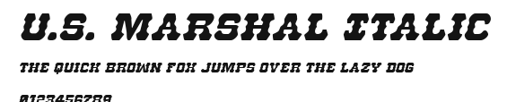 U.S. Marshal Italic Preview