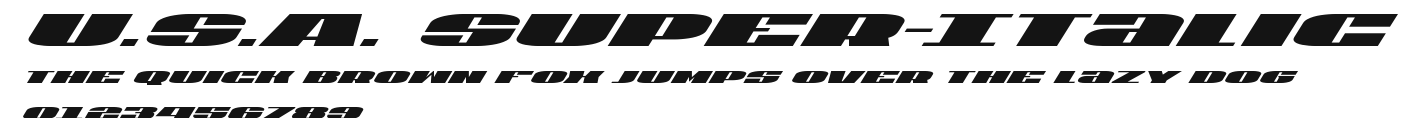 U.S.A. Super-Italic Preview