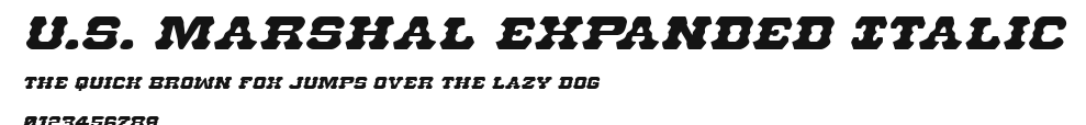 U.S. Marshal Expanded Italic Preview