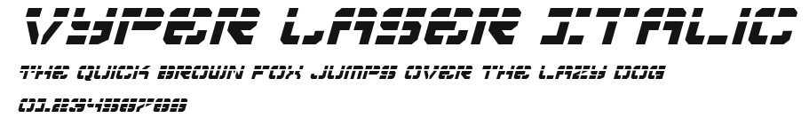 Vyper Laser Italic Preview
