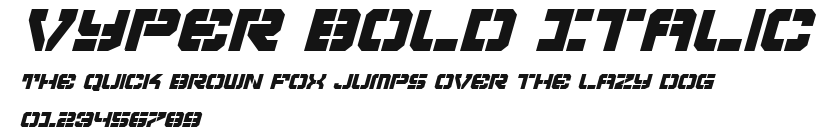 Vyper Bold Italic Preview