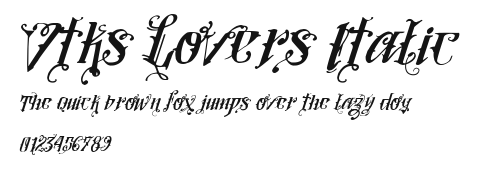 Vtks Lovers Italic Preview
