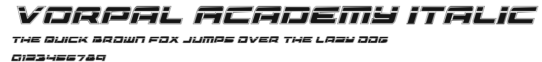 Vorpal Academy Italic Preview