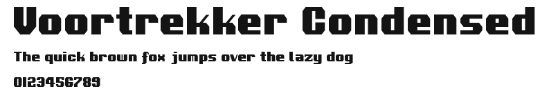Voortrekker Condensed Preview