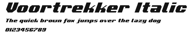 Voortrekker Italic Preview
