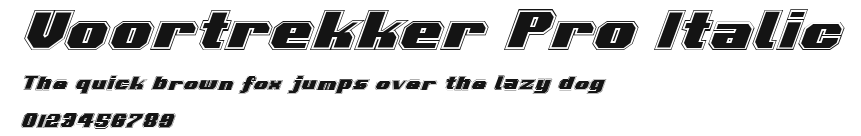 Voortrekker Pro Italic Preview