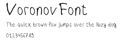 VoronovFont Preview