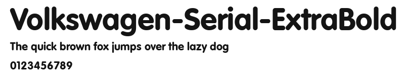 Volkswagen-Serial-ExtraBold Preview