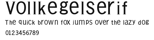 VollkegelSerif Preview