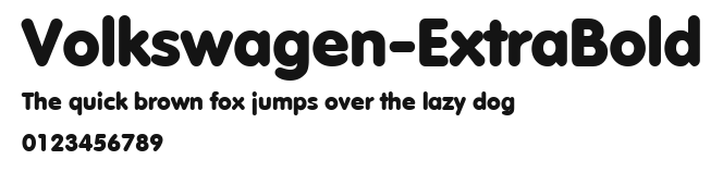 Volkswagen-ExtraBold Preview