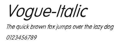 Vogue-Italic Preview