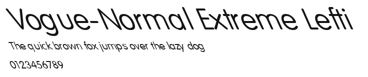 Vogue-Normal Extreme Lefti Preview