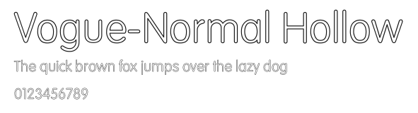 Vogue-Normal Hollow Preview