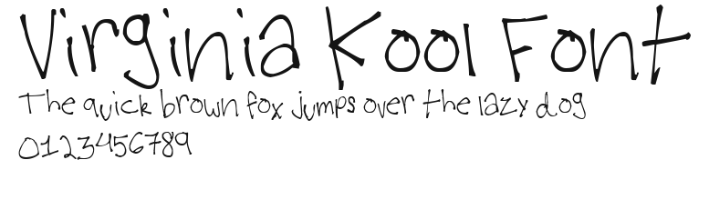 Virginia Kool Font Preview