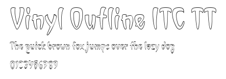 Vinyl Outline ITC TT Preview