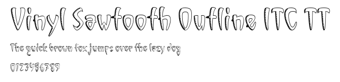 Vinyl Sawtooth Outline ITC TT Preview