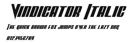 Vindicator Italic Preview