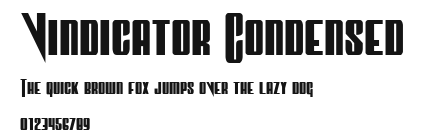 Vindicator Condensed Preview