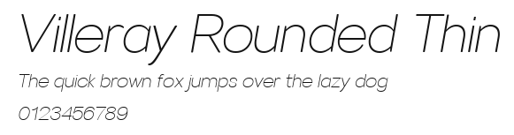 Villeray Rounded Thin Preview