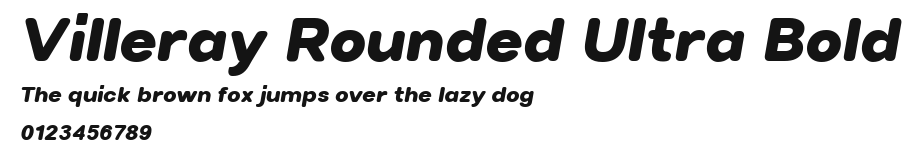 Villeray Rounded Ultra Bold Preview