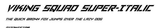 Viking Squad Super-Italic Preview