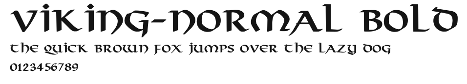 Viking-Normal Bold Preview