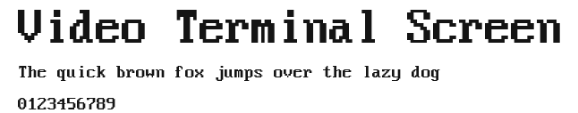 Video Terminal Screen Preview