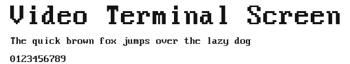 Video Terminal Screen Preview