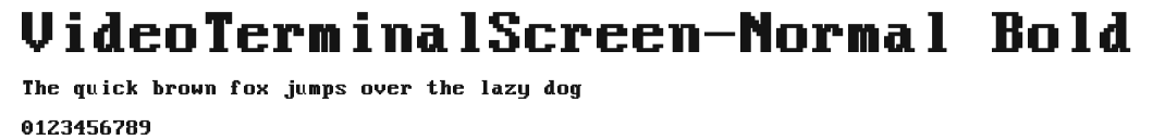 VideoTerminalScreen-Normal Bold Preview
