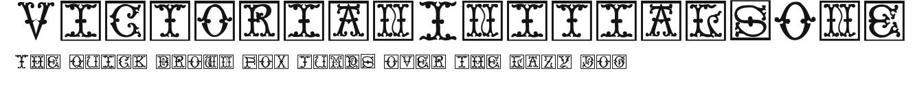 VictorianInitialsOne Preview