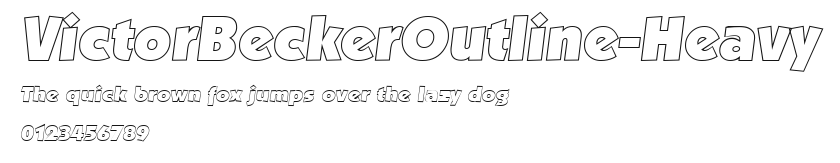 VictorBeckerOutline-Heavy Preview