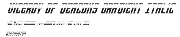 Viceroy of Deacons Gradient Italic Preview