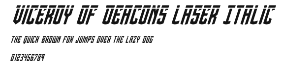 Viceroy of Deacons Laser Italic Preview