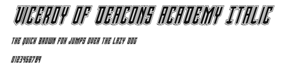 Viceroy of Deacons Academy Italic Preview