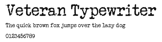 Veteran Typewriter Preview