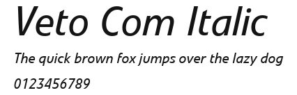 Veto Com Italic Preview
