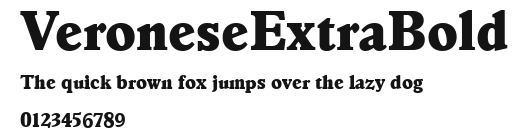 VeroneseExtraBold Preview