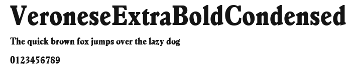 VeroneseExtraBoldCondensed Preview