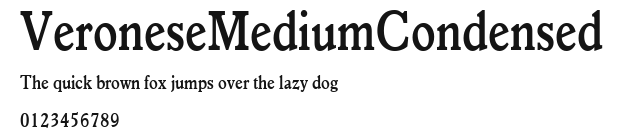 VeroneseMediumCondensed Preview