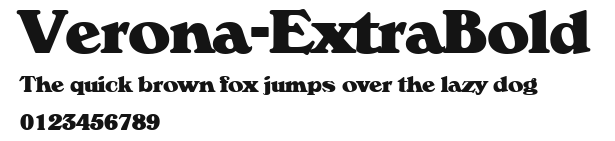 Verona-ExtraBold Preview