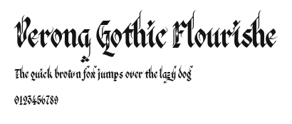 Verona Gothic Flourishe Preview