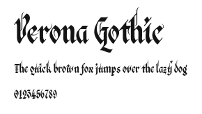 Verona Gothic Preview