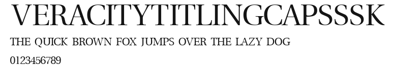 VeracityTitlingCapsSSK Preview