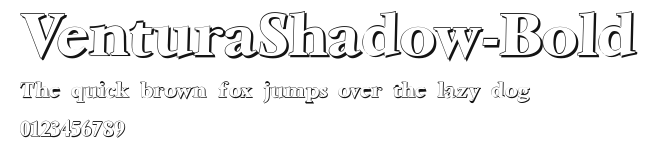 VenturaShadow-Bold Preview