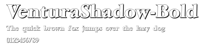 VenturaShadow-Bold Preview