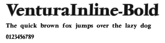 VenturaInline-Bold Preview