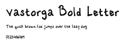 Vastorga Bold Letter Preview