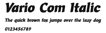 Vario Com Italic Preview