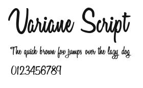Variane Script Preview