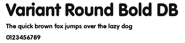 Variant Round Bold DB Preview